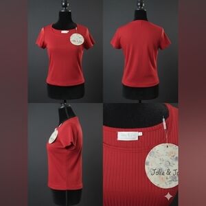 Rib Square Neck Crop Top